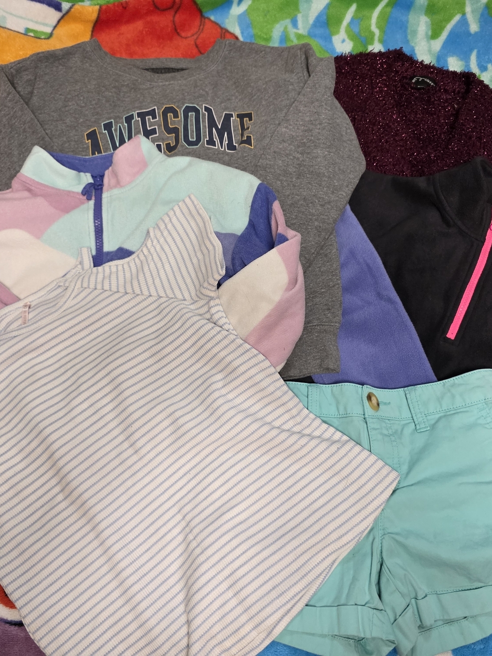 Kids Multi-Pack Tops & Shorts - Mixed Colors